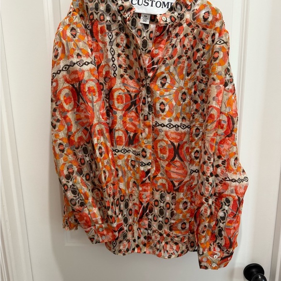 Ruby Rd Multicolor Patterned Women's Top - Picture 1 of 4